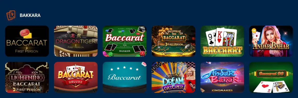 Mostbet kazinosunda Baccarat