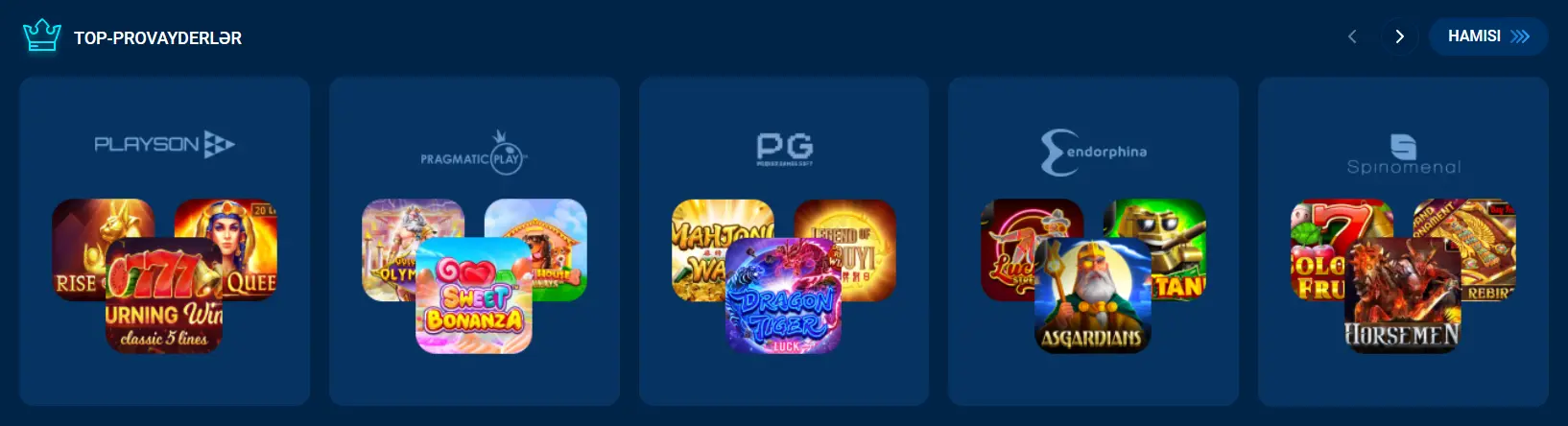 Mostbet kazinosunun populyar provayderləri