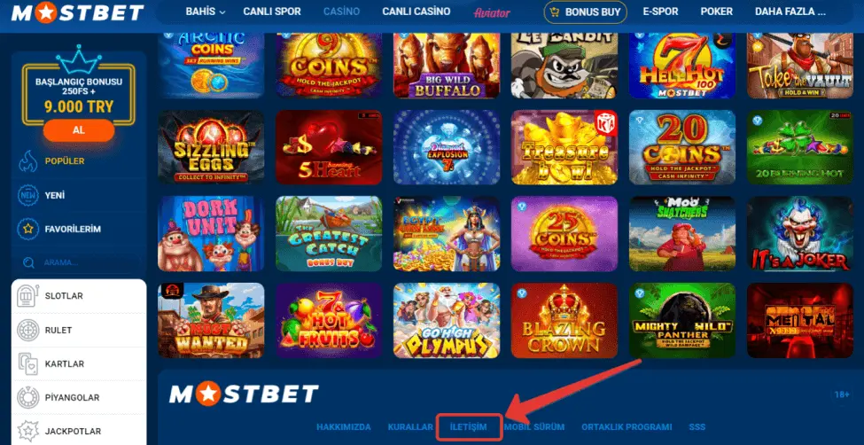 Mostbet teknik destek iletişim bilgileri